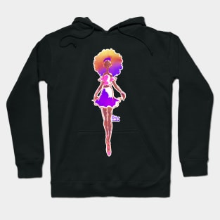 Fashion Illustration Babe 3 Hoodie